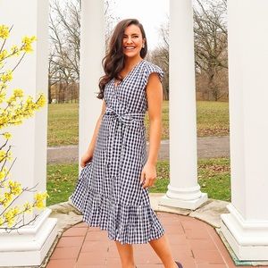 Draper James Gingham Wrap Dress 2